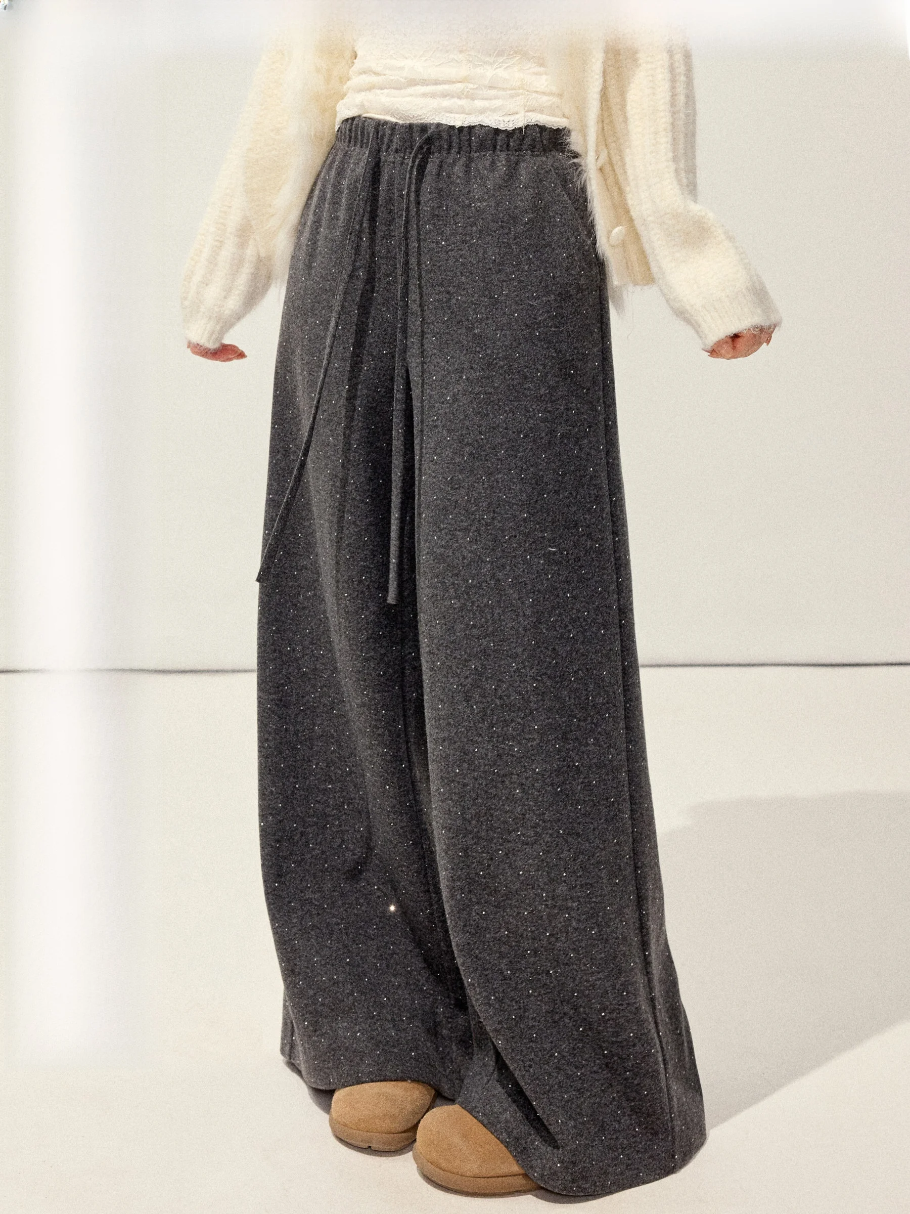 

Широкие брюки-кюлоты с завязками, повседневные, модные, свободного кроя, больших размеров для женщин