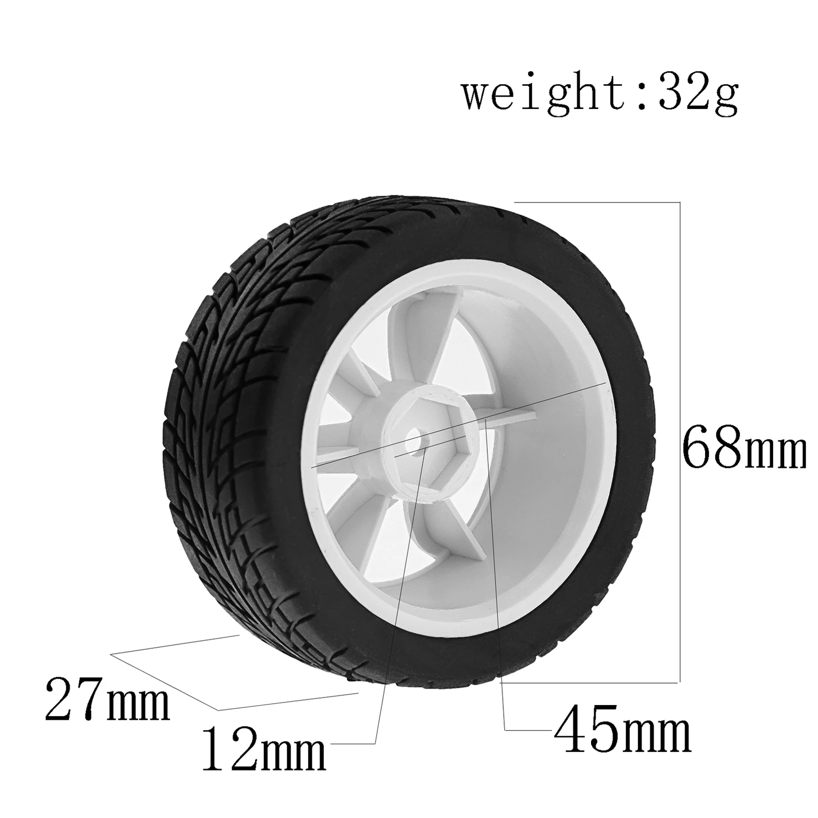 RS RC 1/10 RC rajdowe koła wyścigowe opony na samochód gumowe opony 12mm Hex dla HPI KYOSHO Tamiya XV02 XV01 TA06 TT01 PTG2