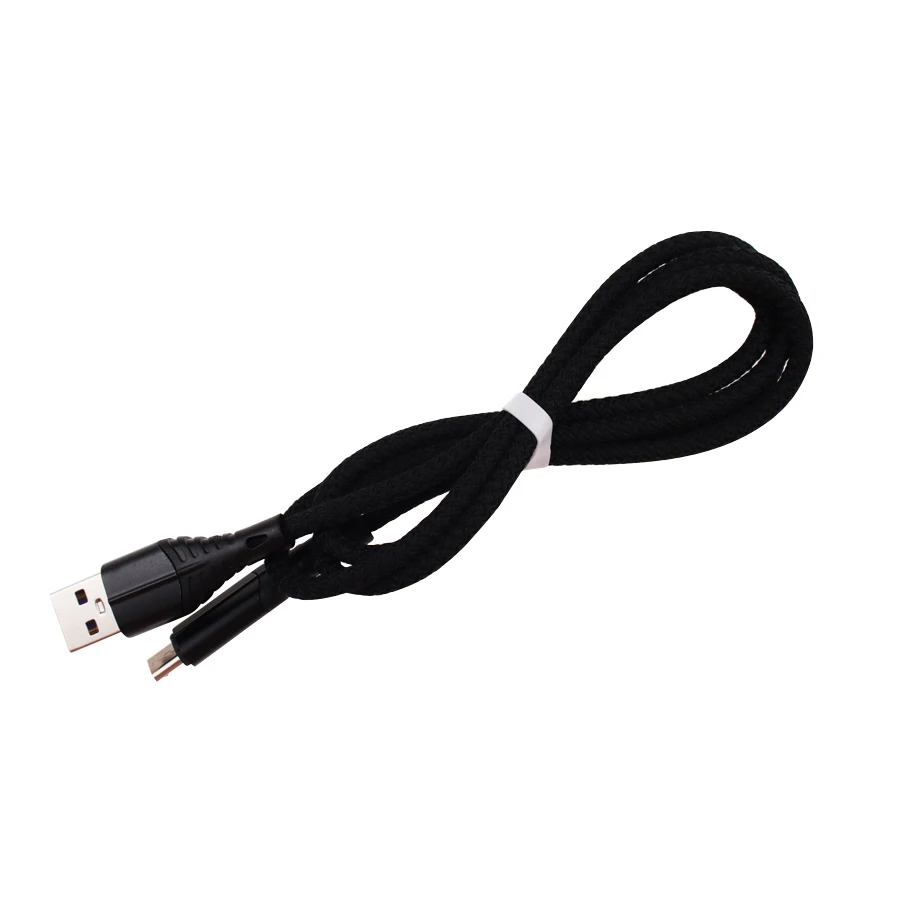 500pcs 1M Braided 3A Mobile Phone Charging Cable Micro USB Type C Charger Cord For iPhone Samsung Xiaomi Charge Wire Data Line