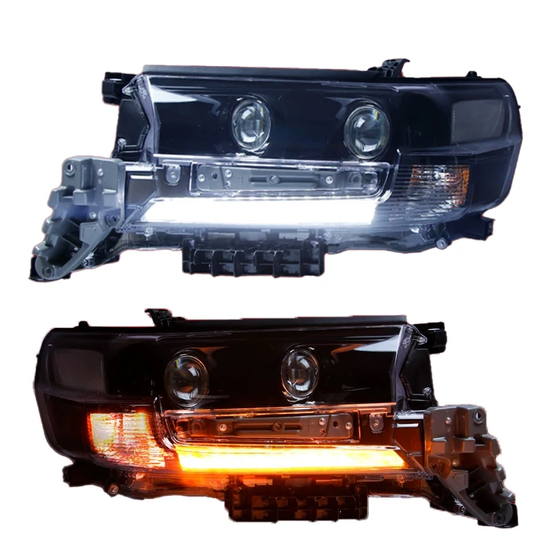 For Toyota Land Cruiser LC 200 Plug And Play Front Light 2016-2019 Lc200 Head Light Upgrade Projectors Led Headlight