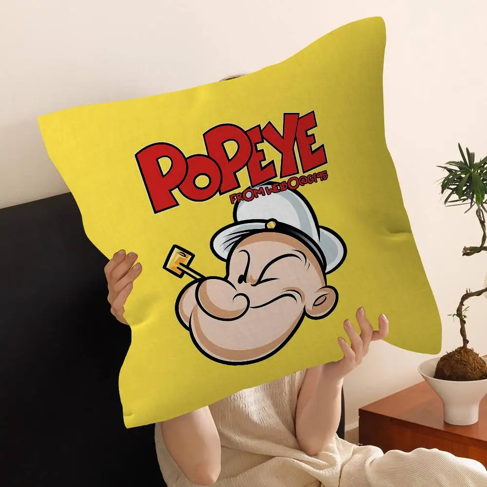 P-PopeyeS The S-Sailor cartoon Cushion Cover Polyester Sofa Cushions Decorative Throw Pillows Home Decoration Pillowcover