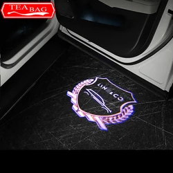 For Lynk&Co 01 05 Car Door Logo Light Welcome Lamp Laser Light Wireless Lights Floor Lights Projector Lights Auto Accessories