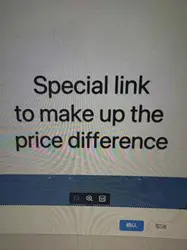Please do not order this link, make up the difference