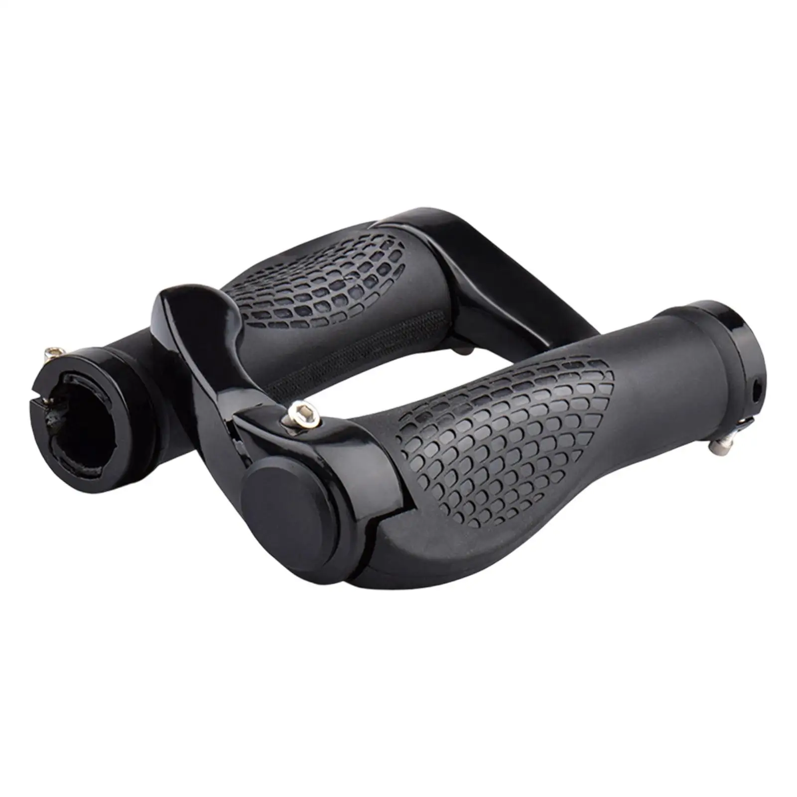 

2 Pieces Bike Handlebar Grips Accessories Professional Replacement High Performance Easy Install Black Non Slip Rubber