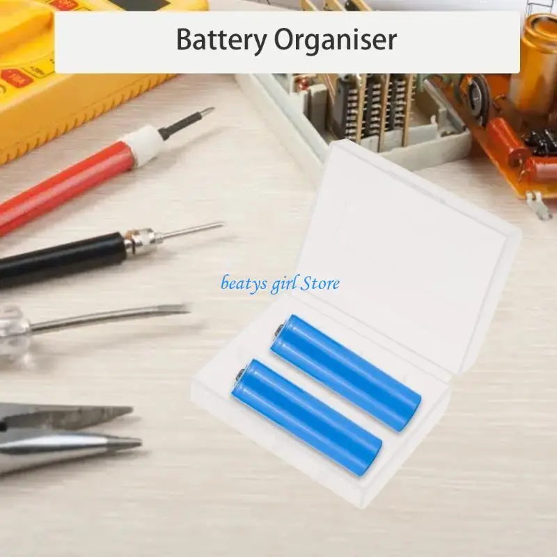 

C7AB Effective Battery Storage Box Organize and Preserve 2pcs 26650 Batteries
