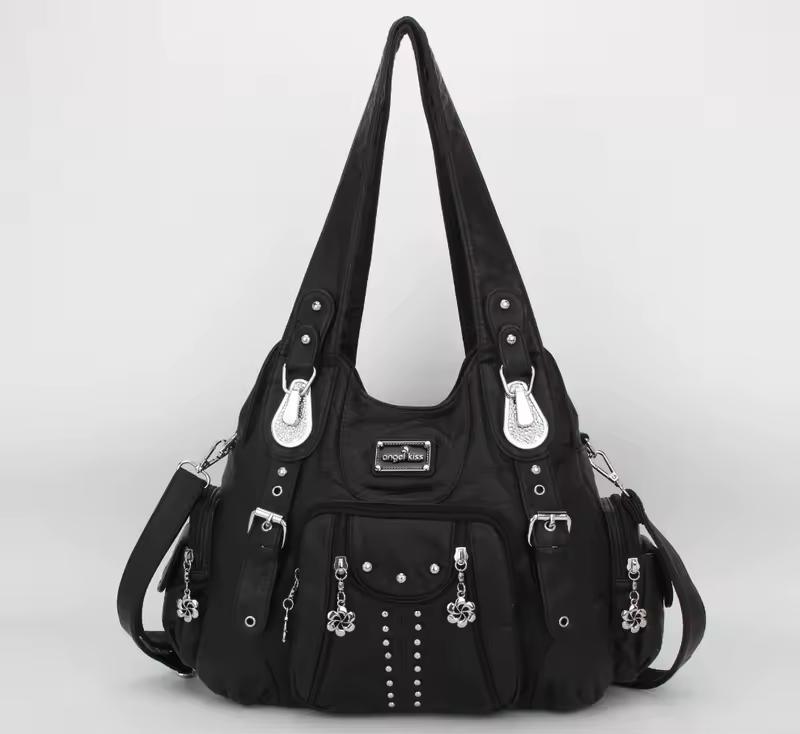 Angel kiss Bag Women Fashion Handbags Women Shoulder Bags PU Leather Handbag Female Satchel Shoulder Purse Bag bolsa feminina - Image 6