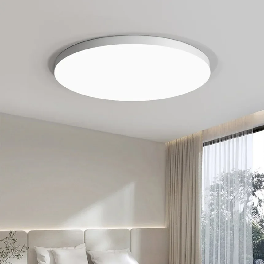 Luz de teto led simples circular, à prova d'água e à prova de poeira, três provas, sala de estar, quarto, banheiro, corredor, casa