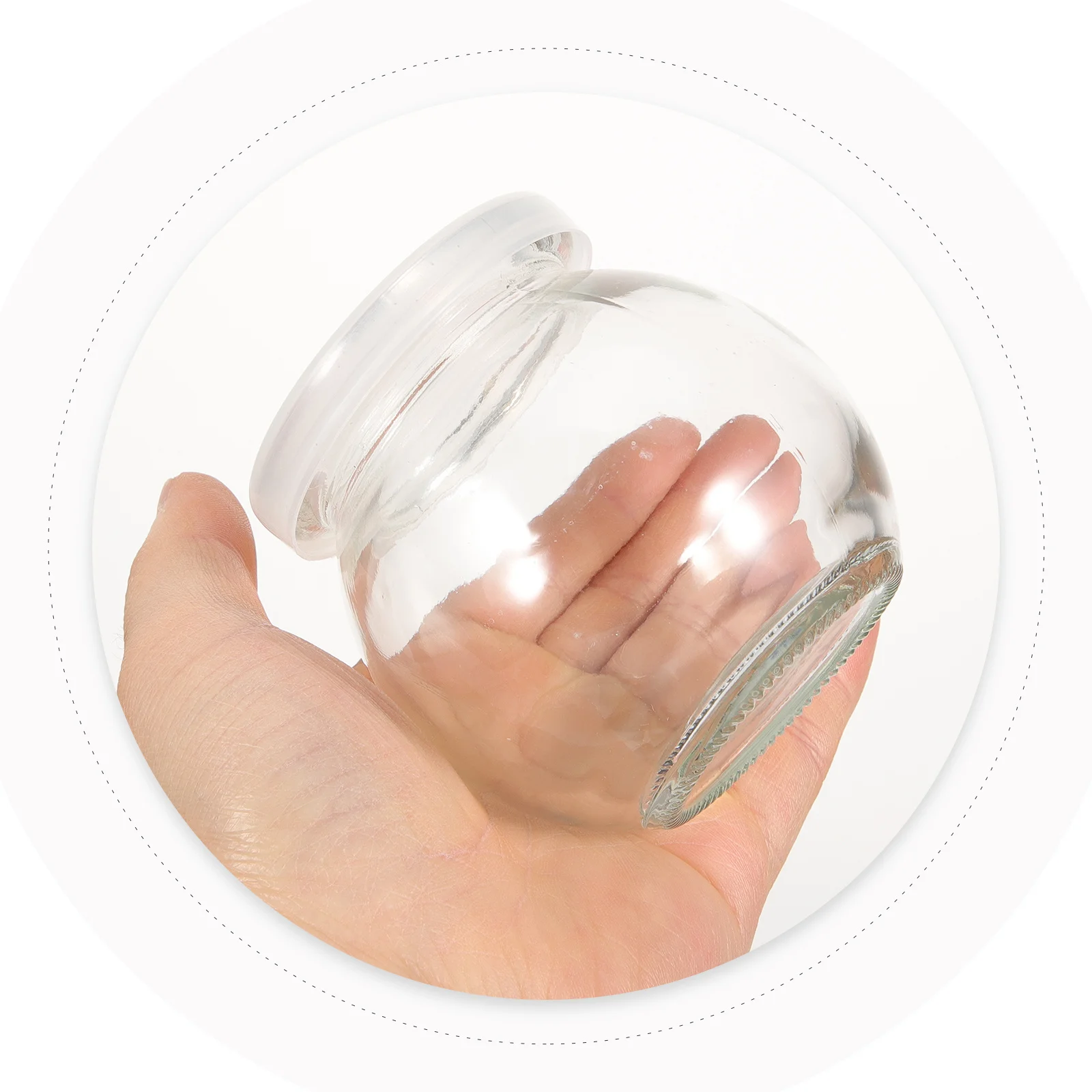 

2Pcs Glass Yogurt Bottles Jelly Holders Stylish Containers Perfect for Desserts Pudding Storage Pudding Bottles