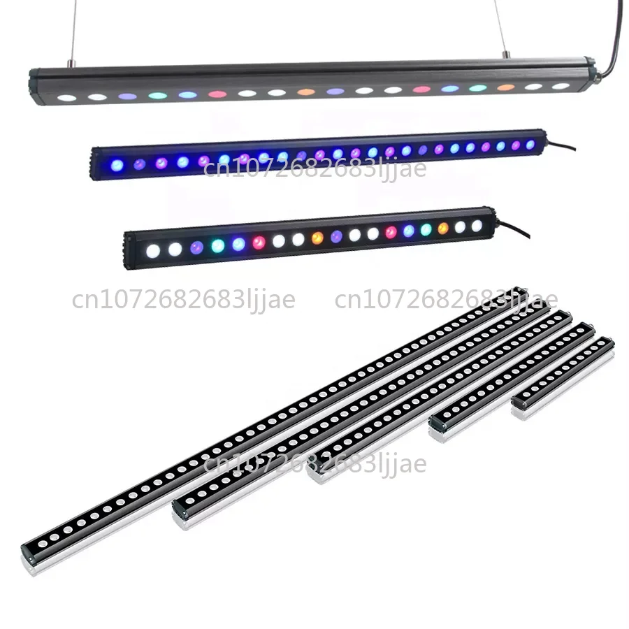 

Светодиодный светильник для аквариума Reef LED 2, 3, 4, 5, 6 футов, с регулируемой яркостью, для коралловых рифов и рыб, небесно-голубой