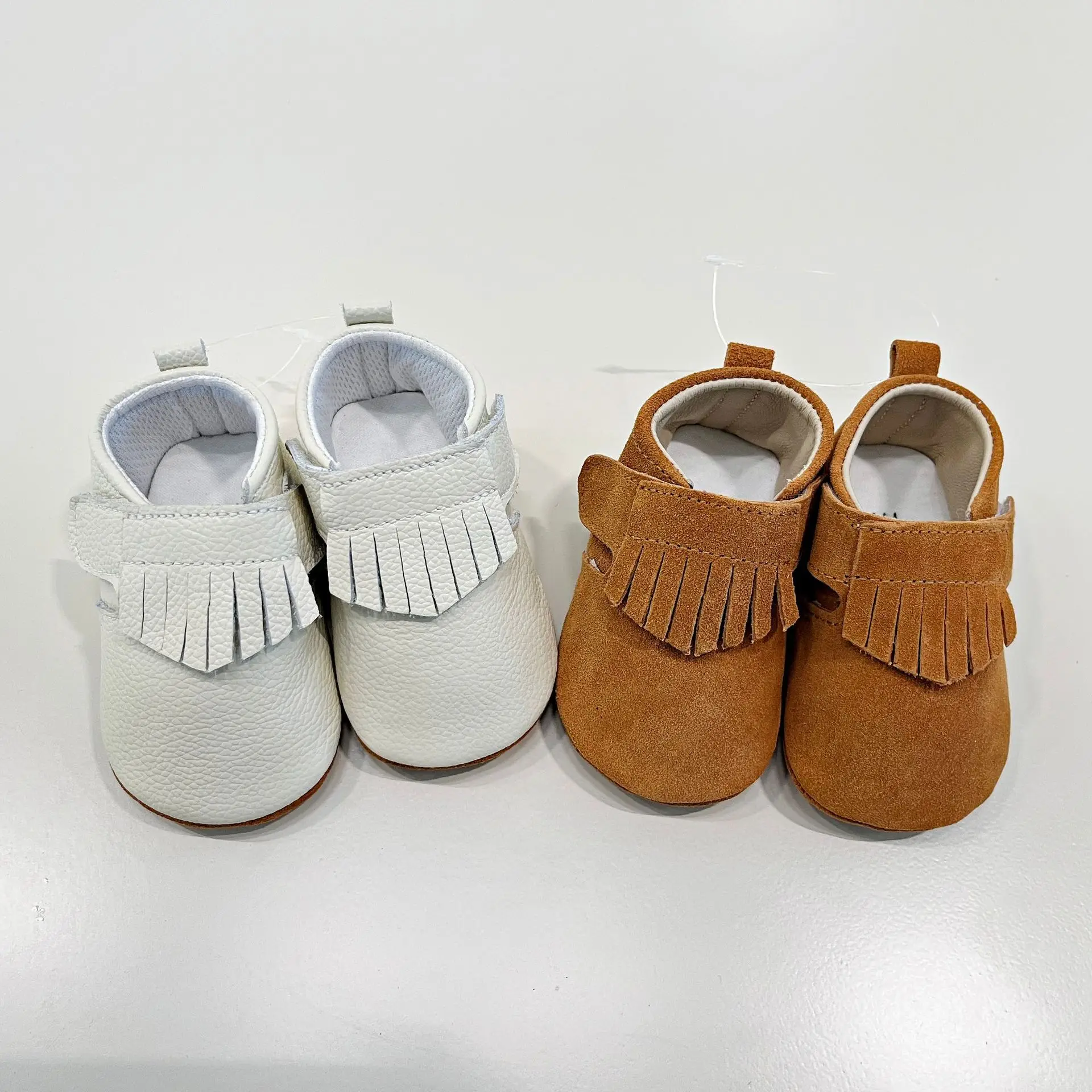 

Spring Cow Leather Baby Shoes Fashion Tassels Genuine Leather First Walkers Non-slip Autumn Newborn Girls Soft Shoes