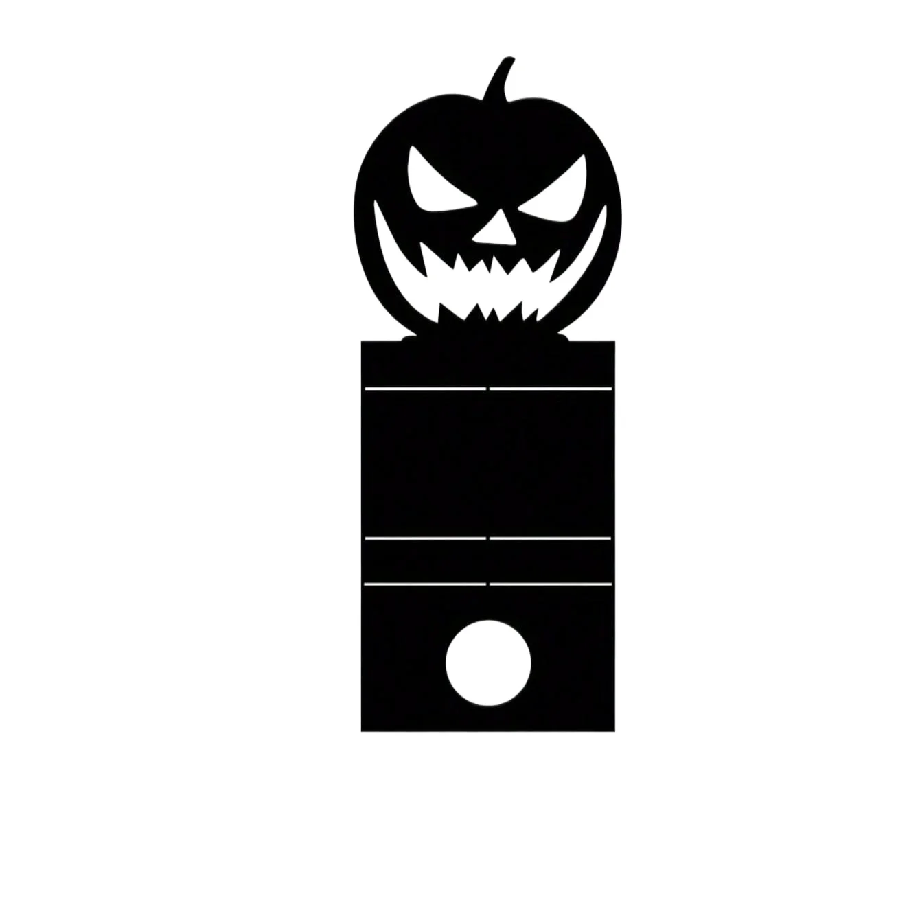 

Halloween pumpkin candle holder, classic black candle holder, haunted house center decoration