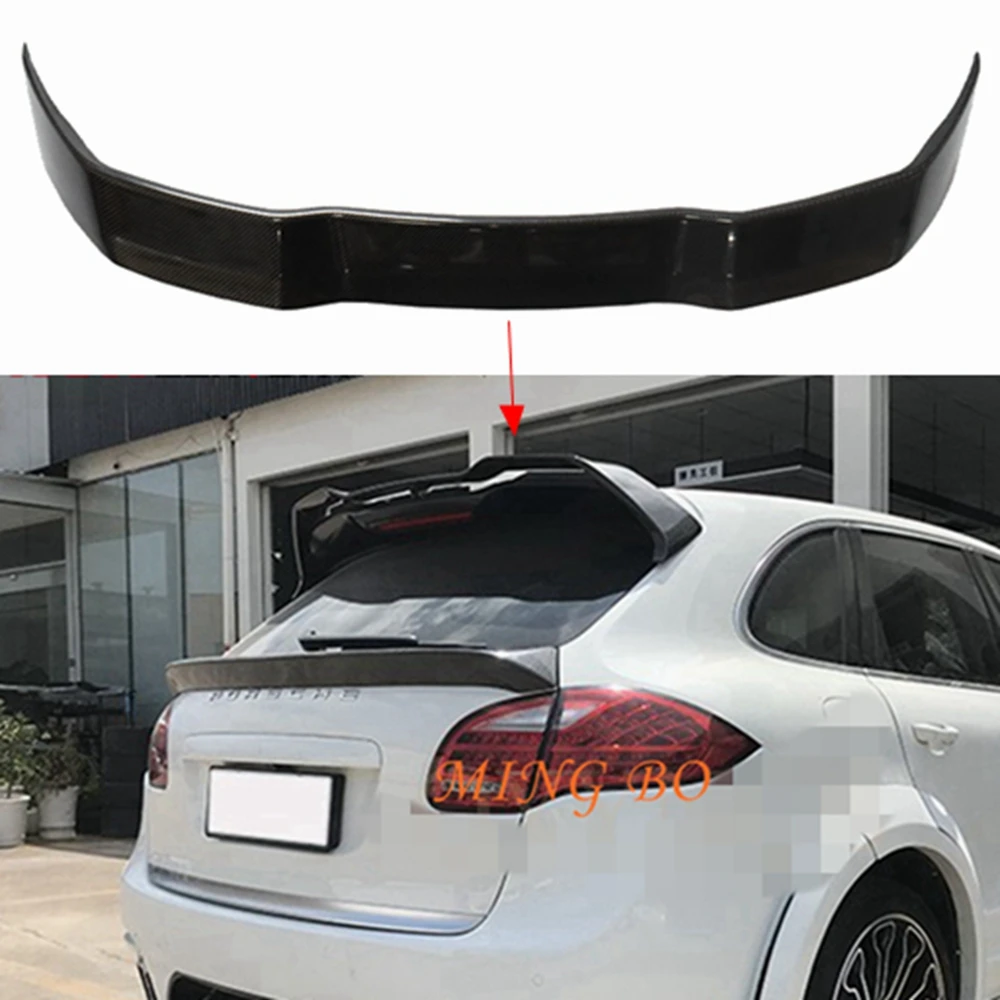 

For Porsche Cayenne 958 2011 2012 2013 2014 High quality Carbon Fiber Rear Trunk Roof Spoiler Wing Fits