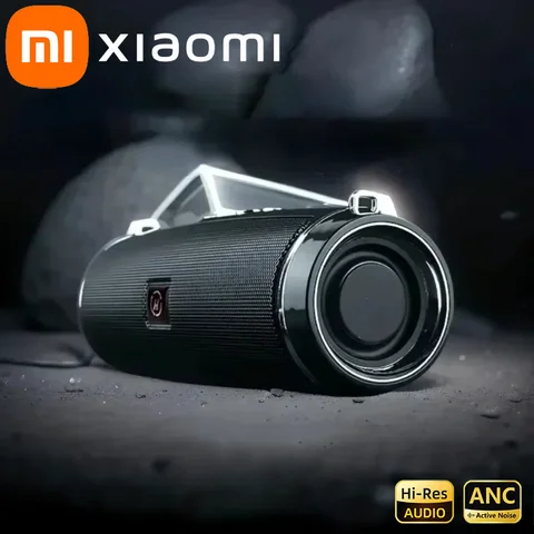2025 새로운 Xiaomi 고품질 고출력 블루투스 스피커 휴대용베이스 야외 무선 오디오 3D 서라운드 200W 블루투스
