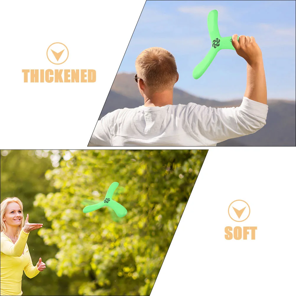 2-teiliges Bumerang Boomarang interaktives fliegendes Spielzeug im Freien, lässig, für Kinder, Sportspielzeug, Eva-Kind