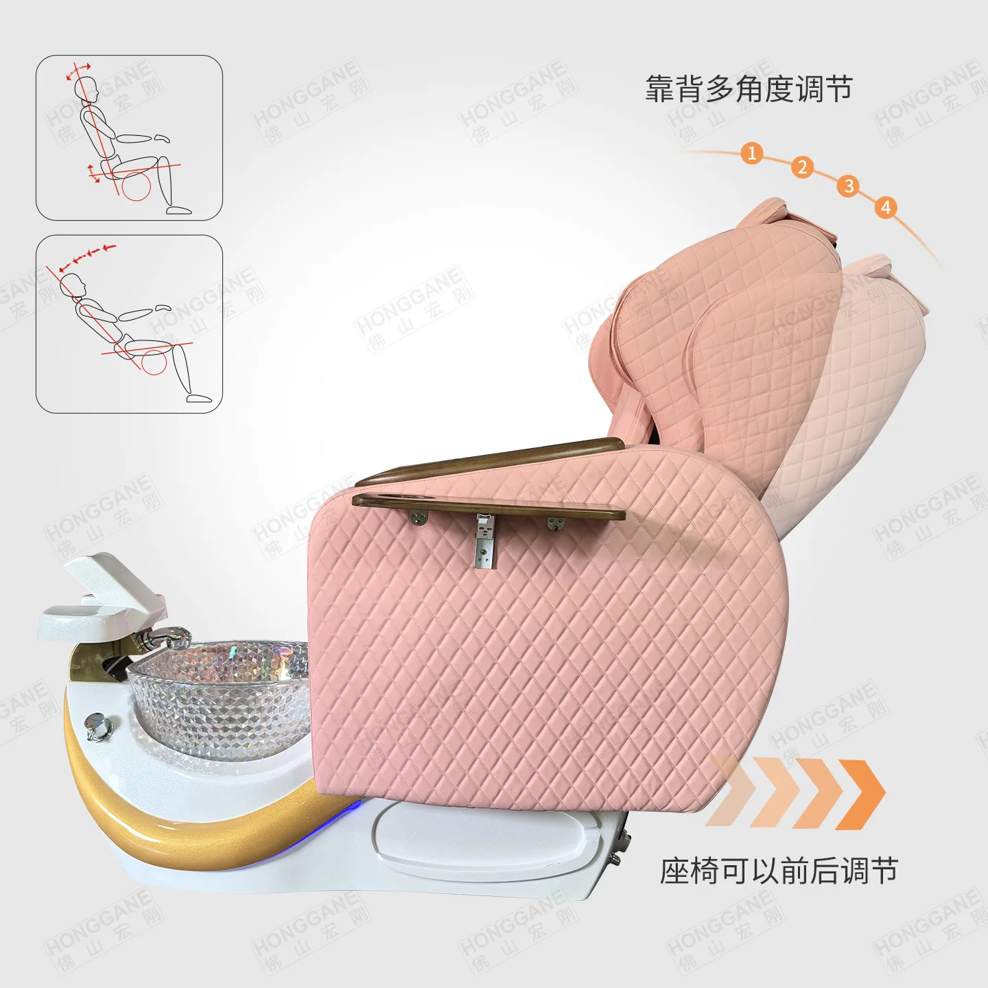 Beauty, nail care, health and wellness, foot bath,multi-fun ctional massage chair, foot massage, pedicure, spa salo n