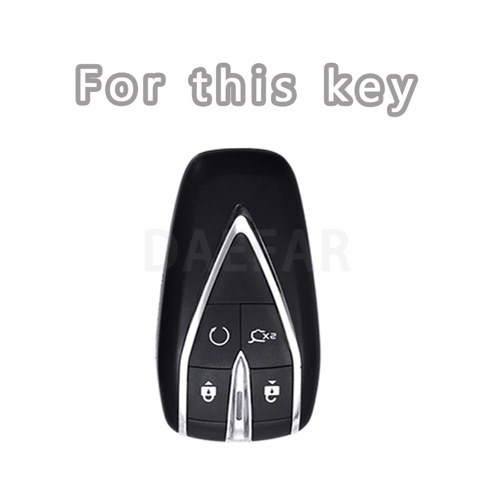 Funda para llave de coche de TPU de 4 botones, carcasa para Changan CS35PLUS CS35 Plus CS55 CS75 Eado UNIT UNIK Oushan X5 X7, accesorios para llavero