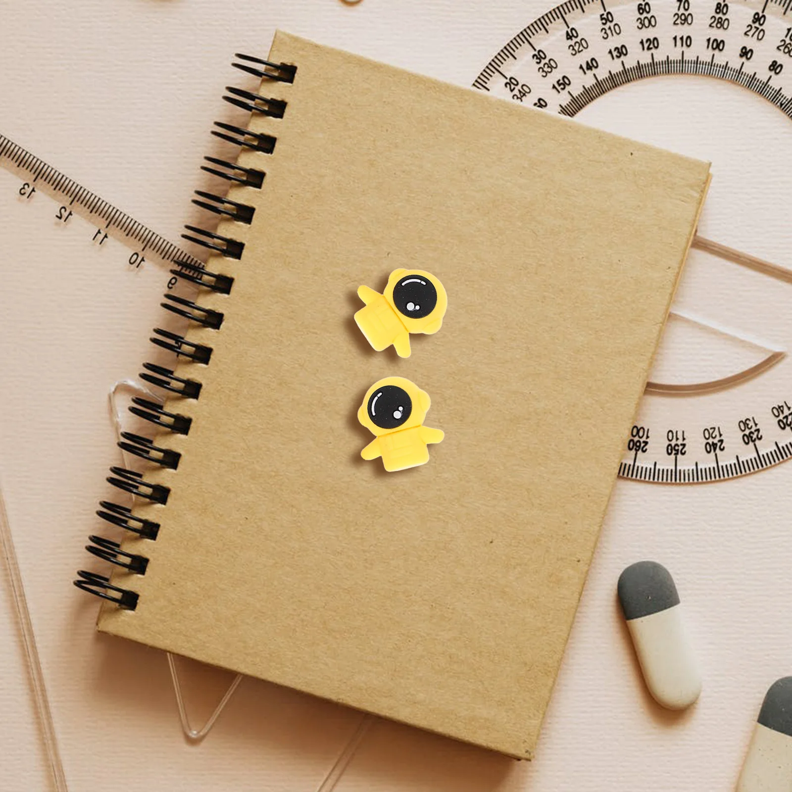 

12Pcs Cute 3D Cartoon Astronaut Erasers Space Themed Stationery Set for Colorful Mini Erasers School Supplies Holiday Gifts