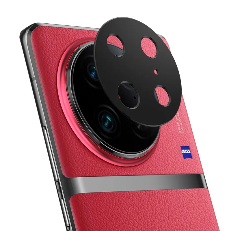 عدسة الكاميرا المعدنية ل فيفو X90 برو زائد عدسة حلقة غطاء الزجاج واقية ل فيفو X90Pro + X90Pro عدسة فيلم أسود