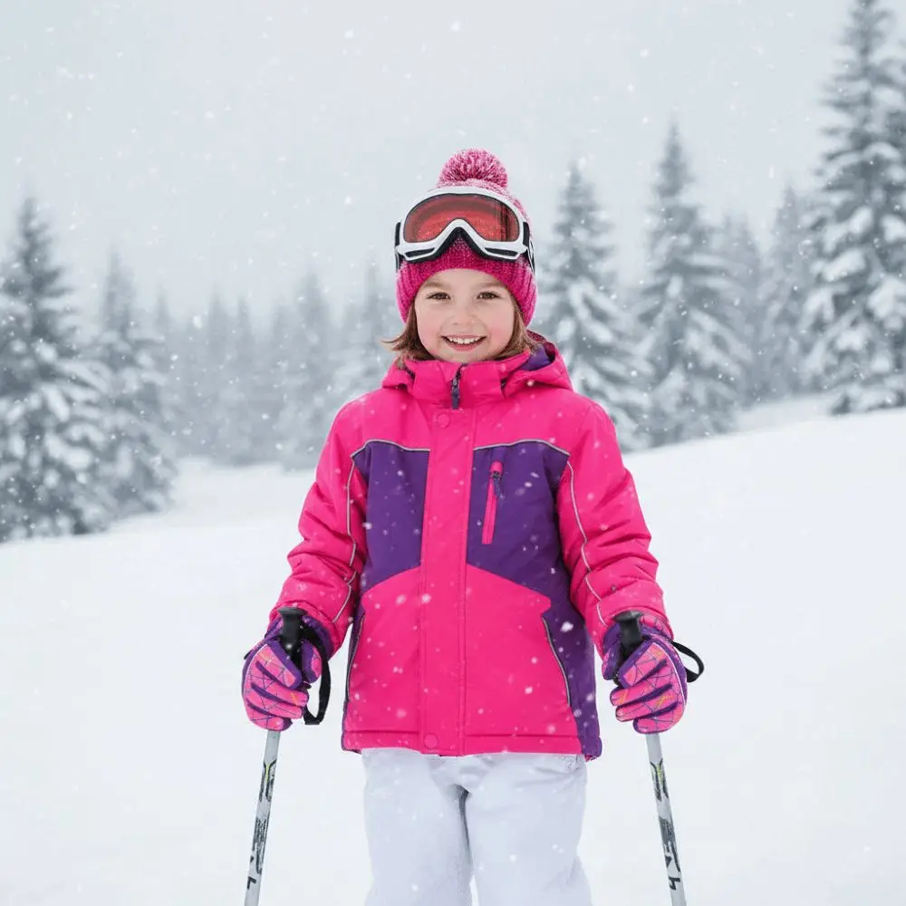 قفازات ثلج متينة مقاومة للماء للأطفال مقاومة للرياح سميكة للأطفال قفازات تزلج حرارية مرنة للشتاء على الجليد على الجليد #4