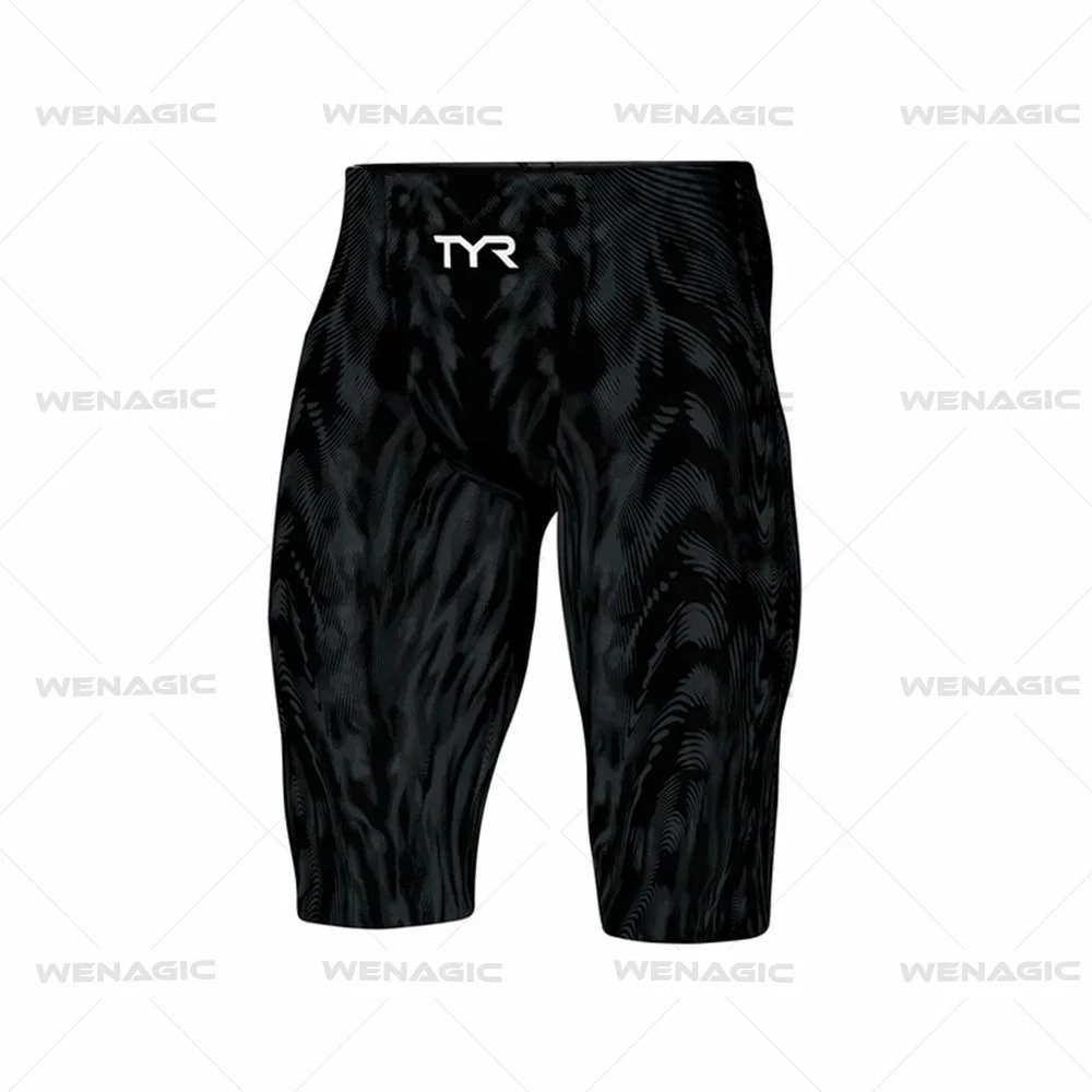 Men Swim Jammer Swimming Trunks Professional Swim Surf Trunks Beach Uv Protection Gym Endurance Athletic Training Tights Shorts