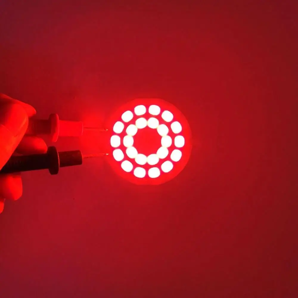 1 pcs 2W Double Ring COB Warm/Cold/Red/Blue Light DIY Lamp Round COB Chip Light Plate Lighting Components COB Lighting