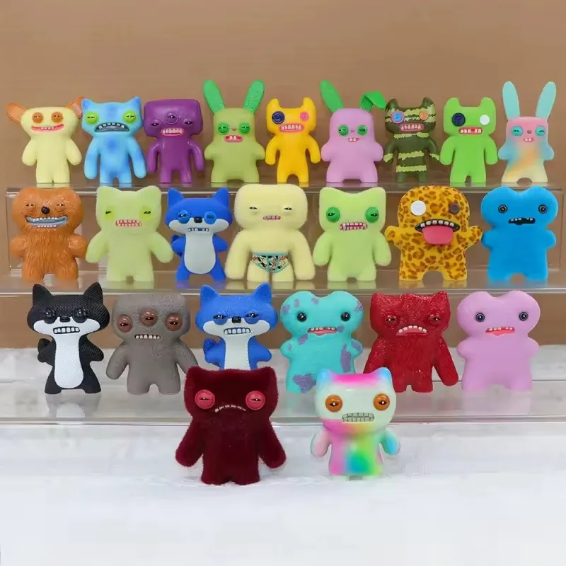 Bambola giocattolo originale Fuggler, scatola cieca, mostro di denti divertenti e brutti, bambola d'azione Fuggler, bambola modello da collezione, regalo per bambini