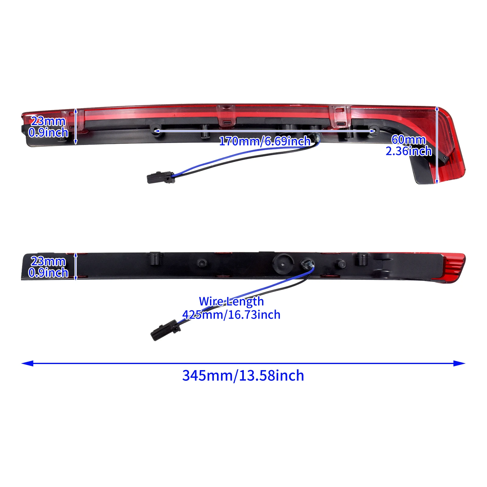 Motorcycle Red Tour Luggage Pack LED Lights Accent Side Marker Lamp For Harley Touring Road King Electra Road Glide 2006-2025