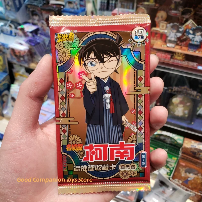 Genuine KAYOU Detective Conan Vol.7 Card Mystery Insight Pack Reasoning Collection Card Christmas Series Anime Character Cards