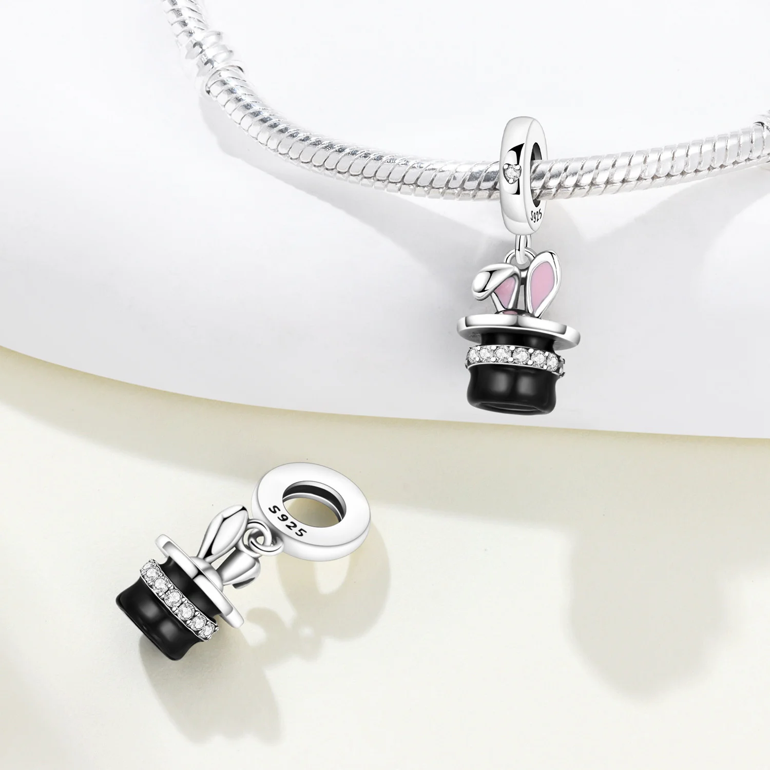CYCUFF 2025 New 925 Sterling Silver Magic Hat Pendant Charm Girl Pendant Boutique Birthday Party Gift Jewellery Women Accessory