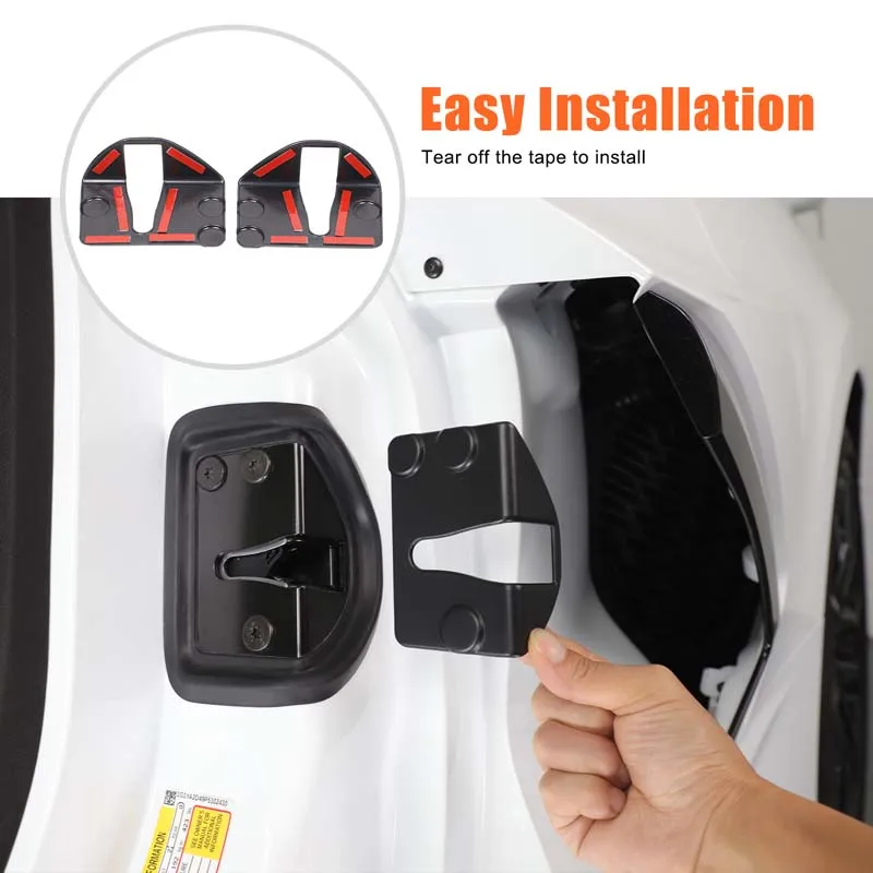 For Corvette C8 2020+ ABS black door impact plate door impact plate accessories car accessories replacement parts