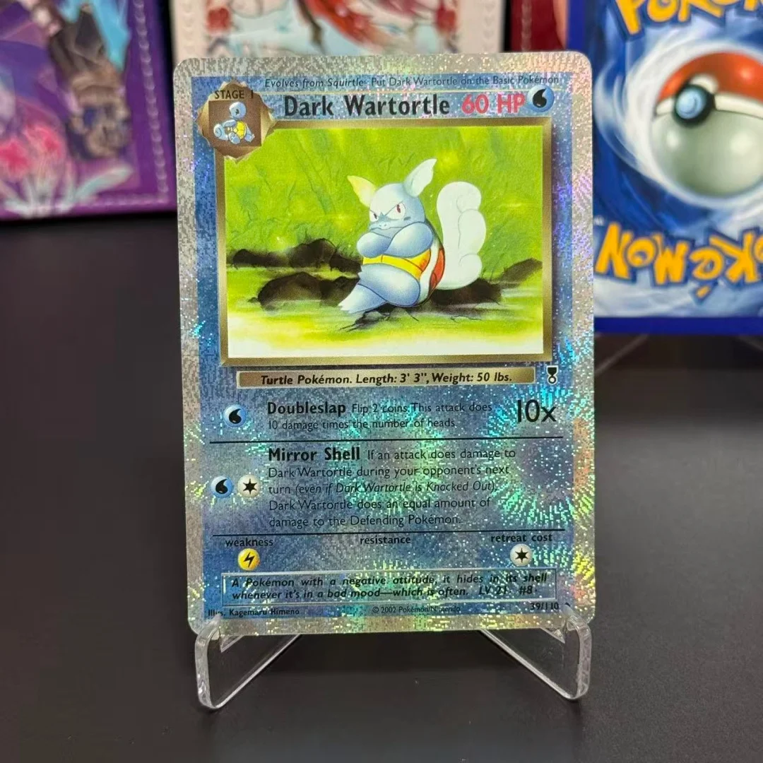 TCG English Dark Wartortle Collection Cards #039 2002 Legendary Collection Reverse Holo Foil Cards Diy Proxy