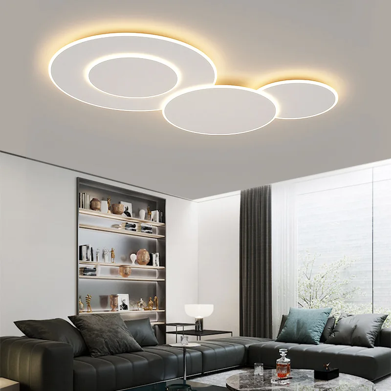 Lampadario a soffitto moderno per soggiorno camera da letto illuminazione per interni camera per bambini cucina isola anello dimmerabile lampada da soffitto intelligente