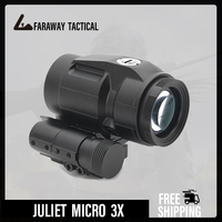 JULIET Magnifier 3X Sight with Switch to Side QD Absolute Co-witnessor Lower Third Mount for Red Dot Holographic Sight Full Mark