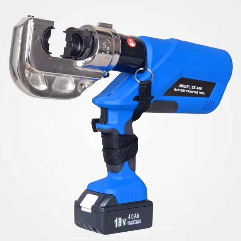 

EZ-300 Portable Battery Operated Hydraulic Crimping Pliers Hexagon Type 60 KN Max Force Alloy Steel Copper 17mm Stroke 1