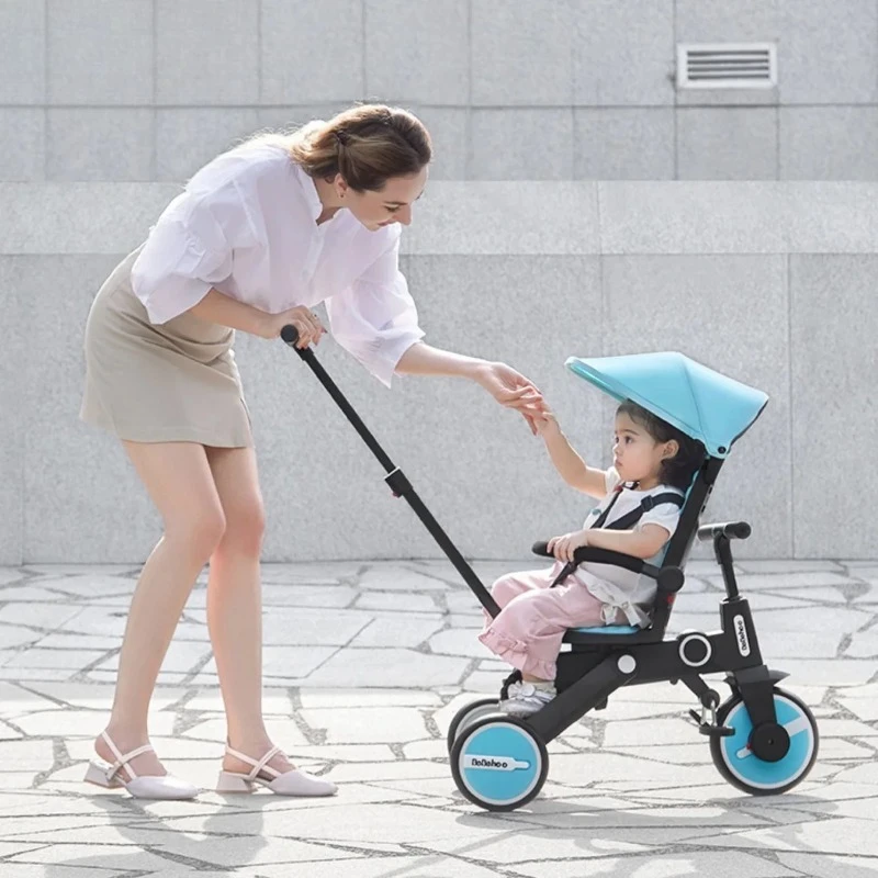 Seven-in-one Trolley 1-3 Years Old Baby Artifact Baby Bicycle Can Be Lightweight Children's Tricycle