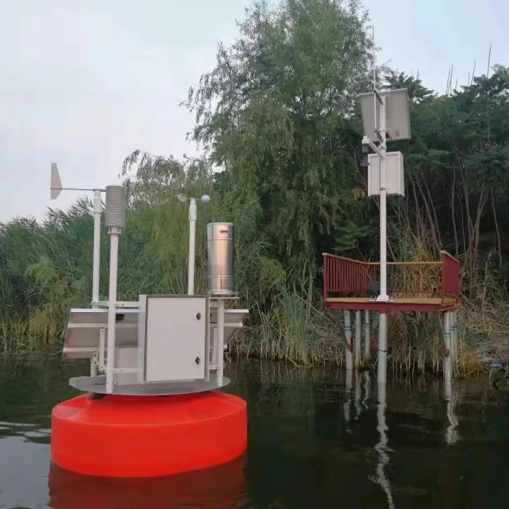 Marine buoy sign light with solar panel durable design IALA certified hinge for water quality monitoring