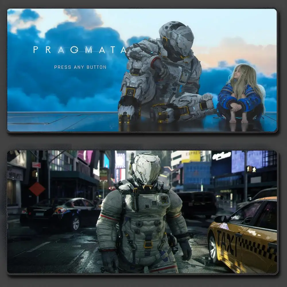 

Коврик для мыши Diana Pragmata, большой противоскользящий резиновый коврик для игровой мыши, прочный настольный коврик с толстым швом по краям, подходит для офиса и игр