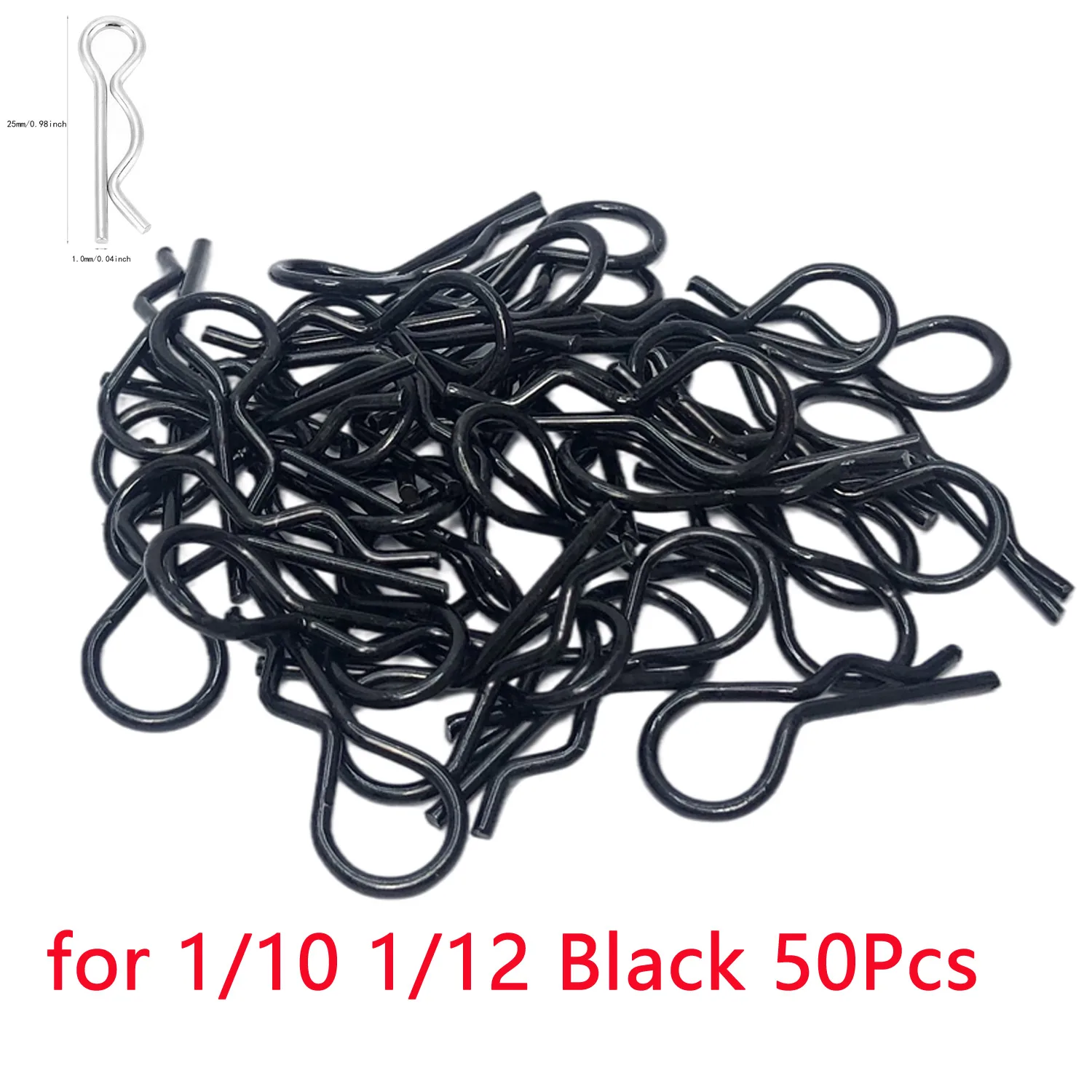 50 Stücke 1/5 1/6 1/7 1/8 1/8 1/12 1/16 1/14 RC Autos Shell Körper Clips Pins R Schnallen Feste für TRAXXAS SCX10 RC Auto Teile