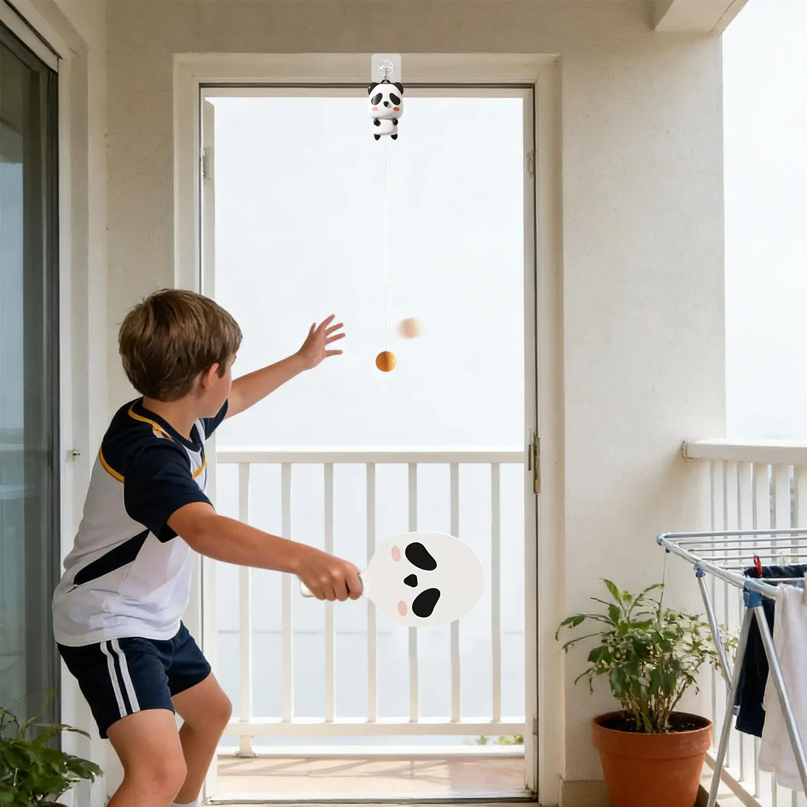 

Практика настольного тенниса Door Pong с ракеткой и мячами, регулируемая игра с мячом Doorway для мальчиков и девочек, школьная квартира, домашняя комната