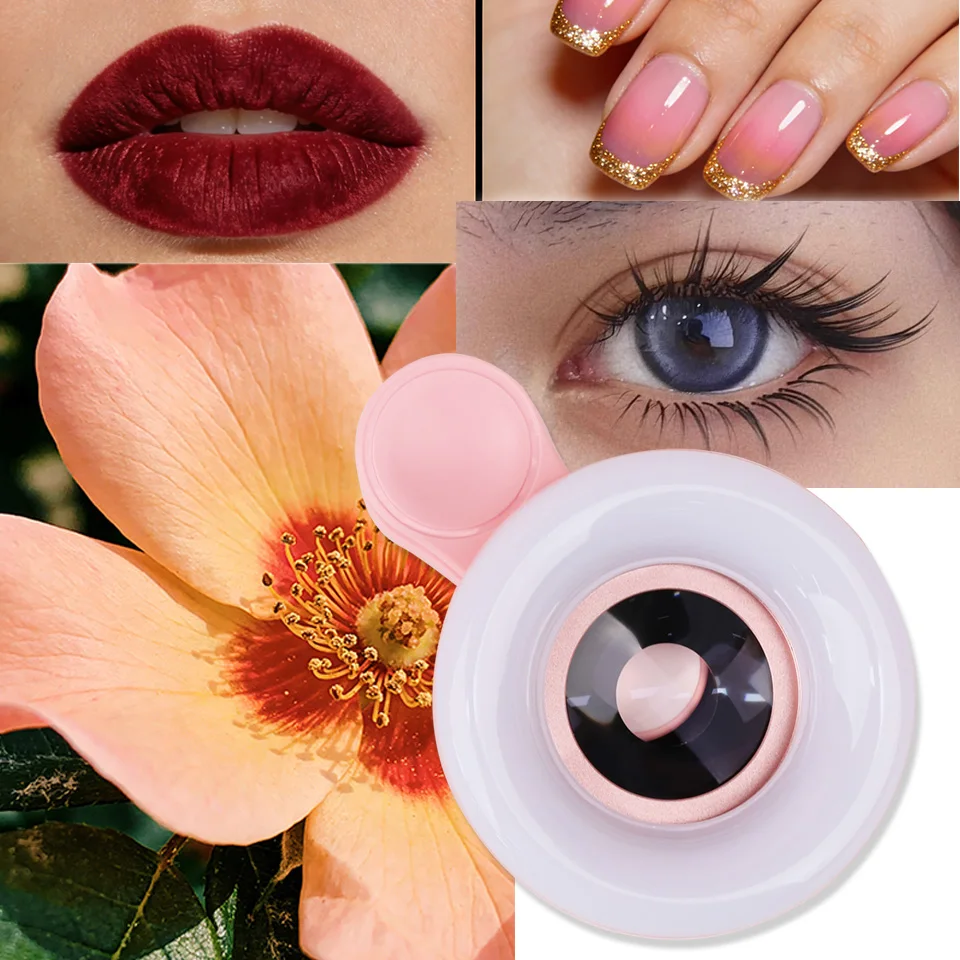Universal 15-20X Macro Lens with LED Ring Light Clip-on Phone HD Camera Lens for Eyelash Extension Nail Art Beauty Photography