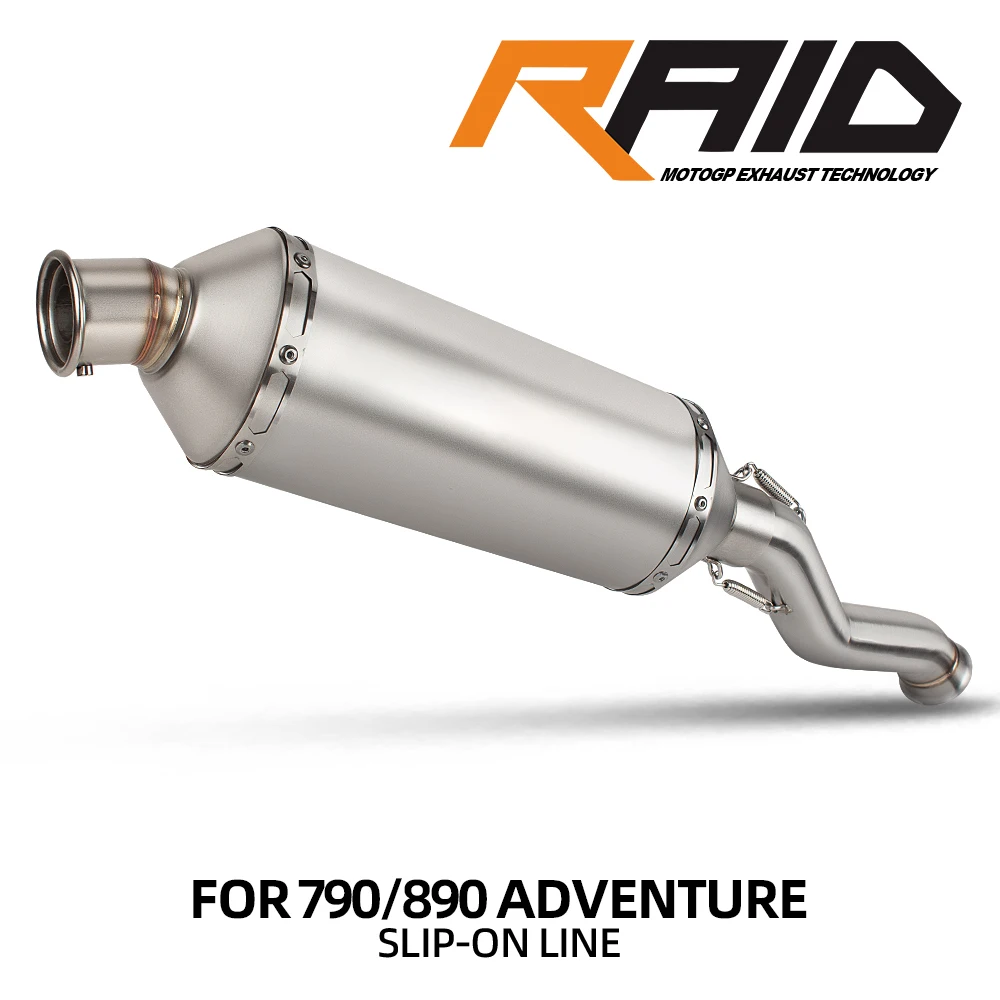 Motorcycle Exhaust System Slip-on Middle Link Pipe for 790ADV 890ADV 790 ADV 890 Adventure Tail Tube Muffler Connect