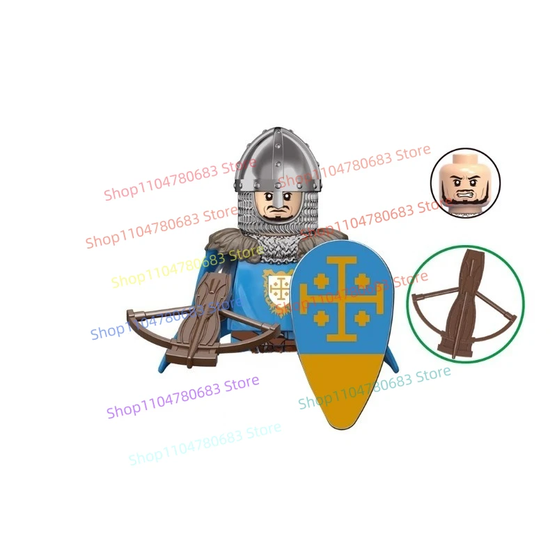 MOC 新しいビルディングブロック人形中世王国騎兵モザイクおもちゃの装飾品コレクション