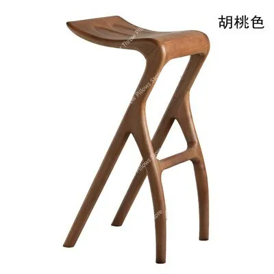 Waterproof Bar Chair Japanese Style Minimalistic Footrest Dinning Room Designer Recliner Chair Makeup Stoel Kitchen Furniture