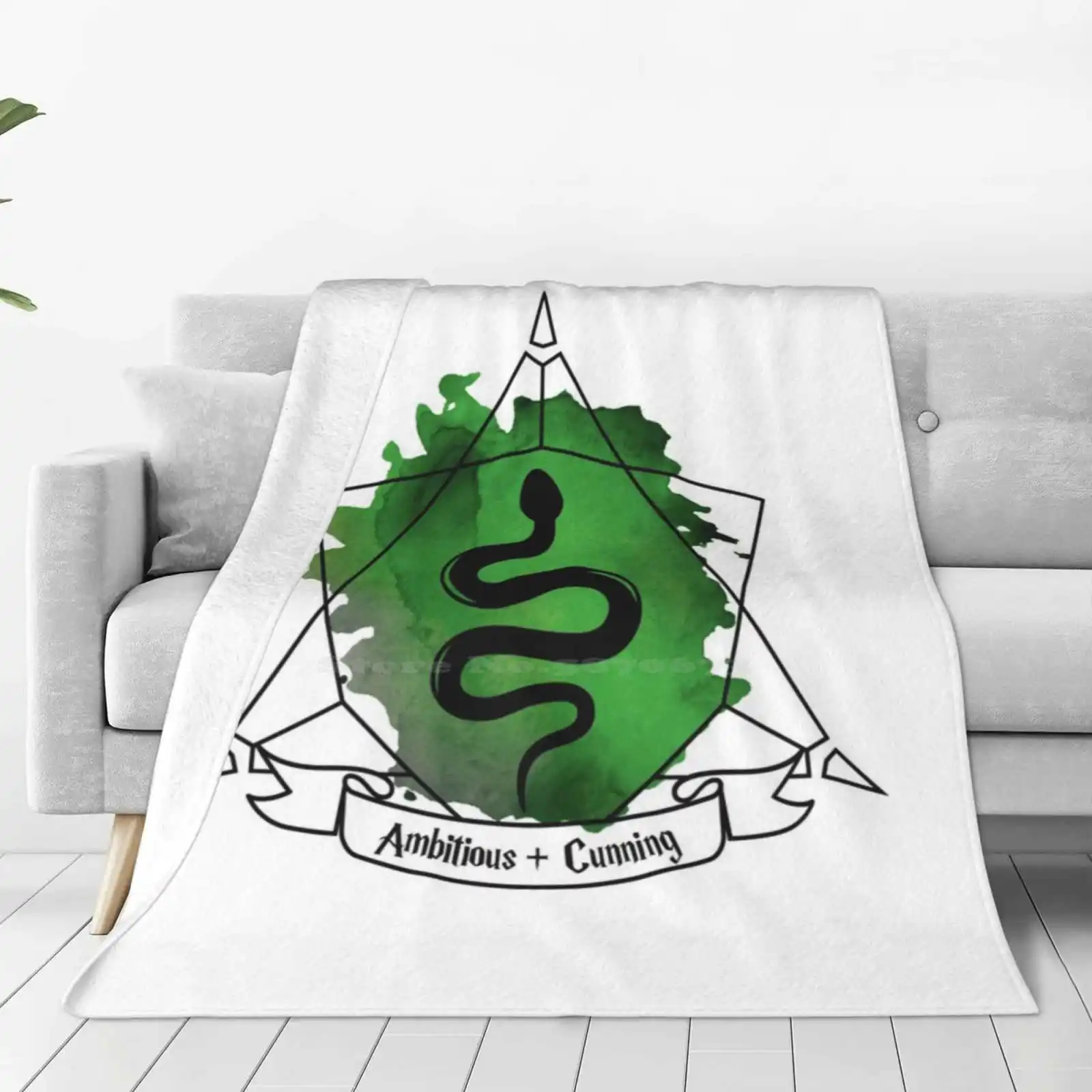 Snake Serpent Emblem Ambitious Cunning T-Shirt Sticker Phone Case Soft Warm Light Thin Blanket Dumbledore Snape Voldemort