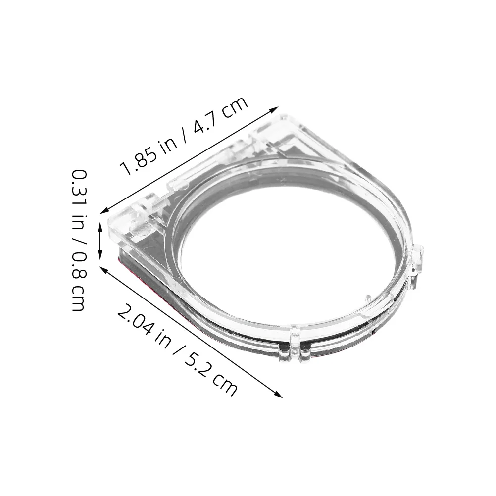 3 قطعة غطاء مفتاح دفع مقاوم للماء غطاء حماية من البلاستيك الشفاف لمعدات المكاتب المنزلية لاصق حارس السلامة في حالات الطوارئ