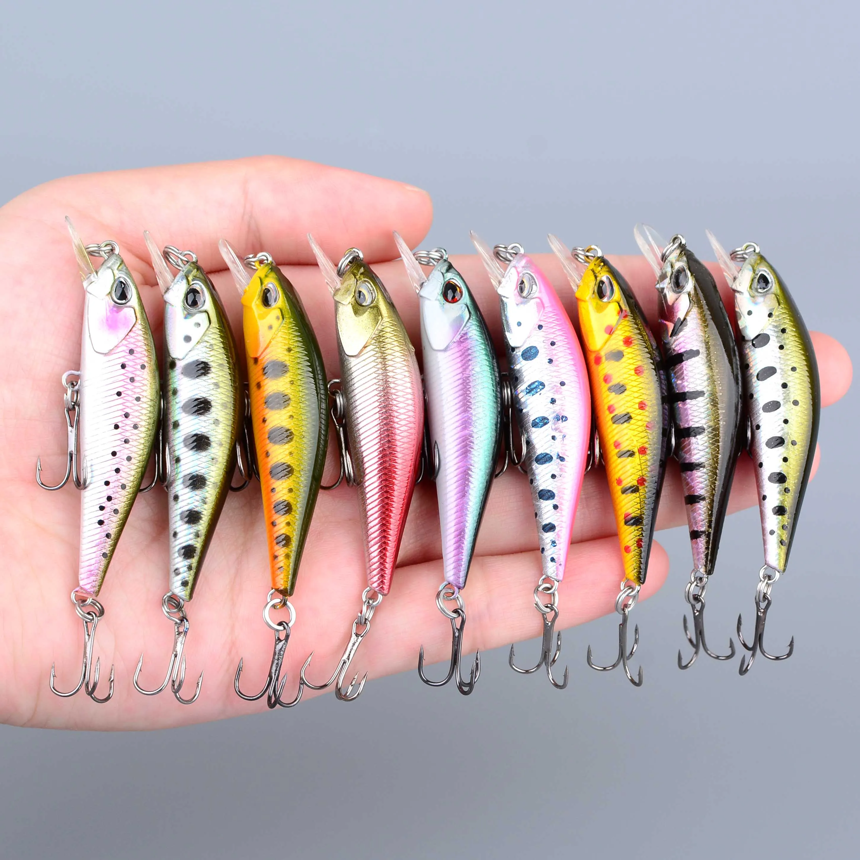 Señuelo micro minnow jerkbait duro para trucha y lubina - imagen 5