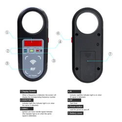 AIKKEY Portable K3 Frequency RF Remote Tester with Display 100-999MHz Infrared Signal ASK FSK Ignition Coil Car Door Detecting