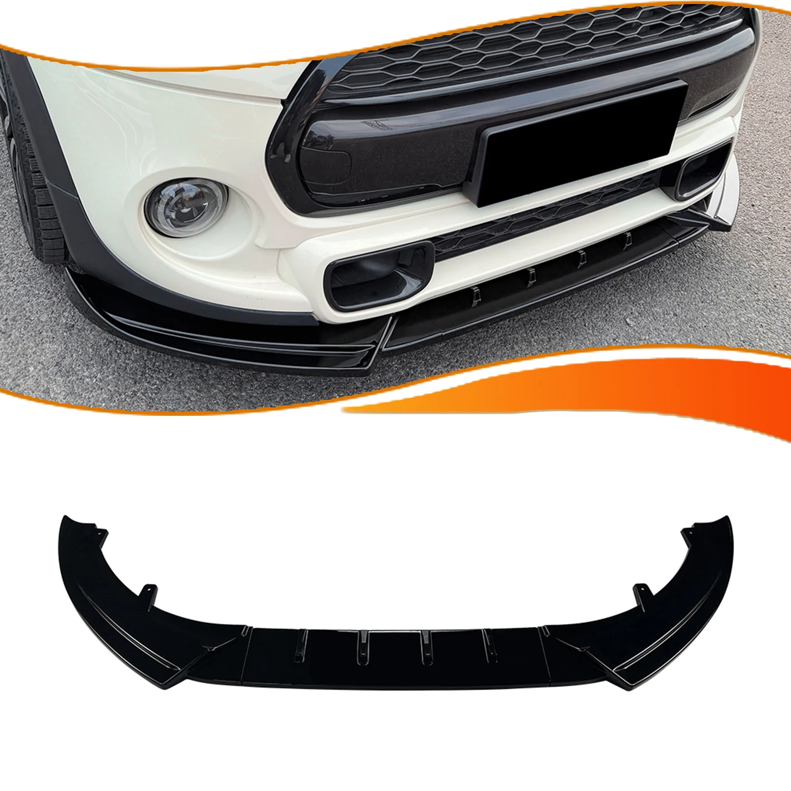 

Накладка-спойлер на передний бампер для Mini Cooper S JCW F55 F56 F57 2014-2021