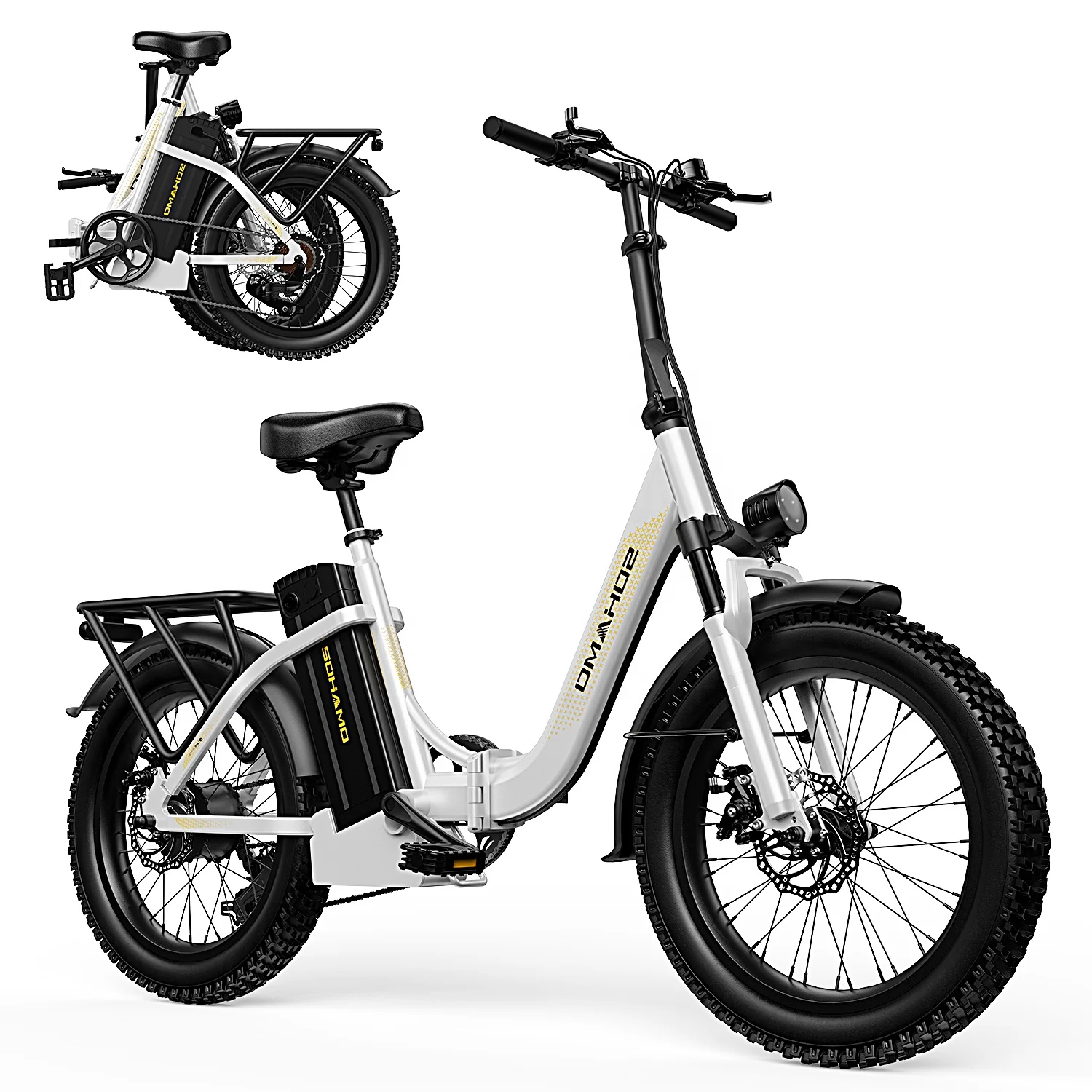 NEW SOHAMO S3 20Ah Step-Thru Folding E-Bike foldable electric bike US warehouse bikes  ebikes electric bicycles EBIKE