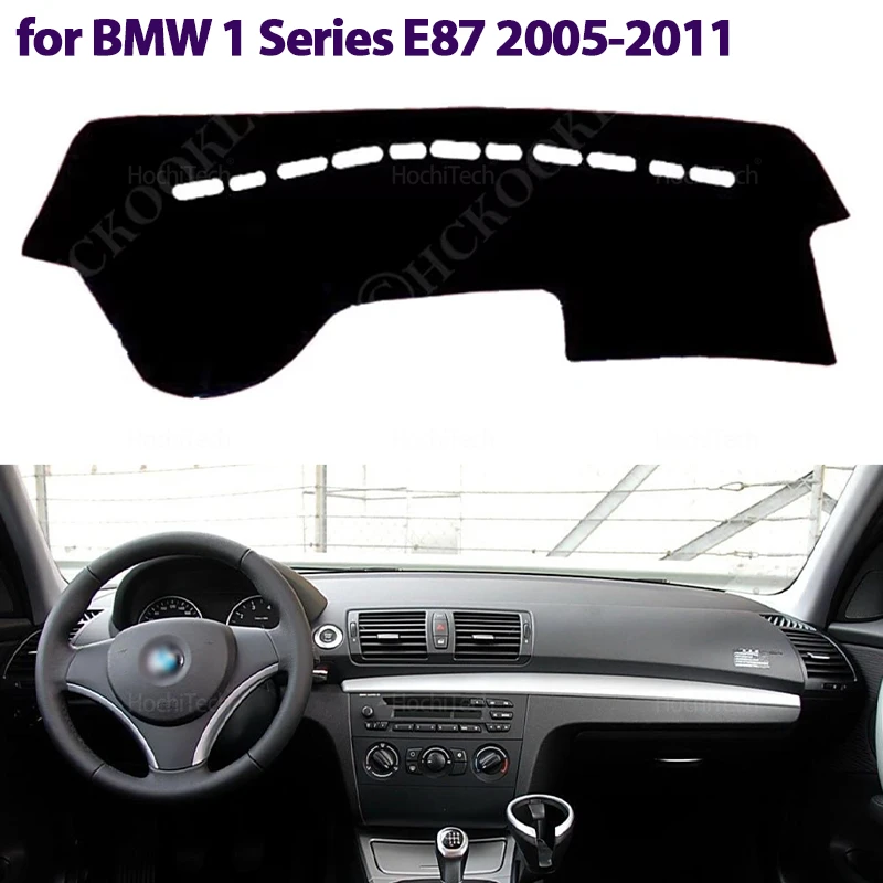 Für BMW 1er E87 120i 120d 116i 2005-2011 Armaturenbrett-Abdeckung Armaturenbrett-Matte Teppich Pad Schatten Cape Decke Autozubehör